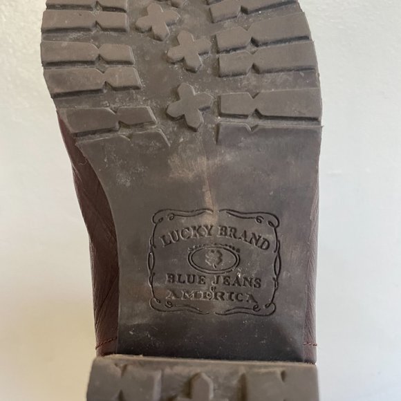 Lucky Brand Brown Leather Knee High Boots - Picture 5 of 5